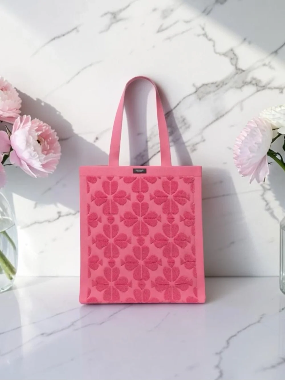 Kate Spade Brooke Terry Carryall Large Tote In Rose Oil NWT